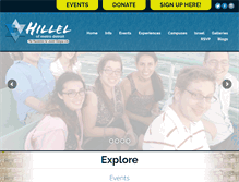 Tablet Screenshot of hillel-detroit.org